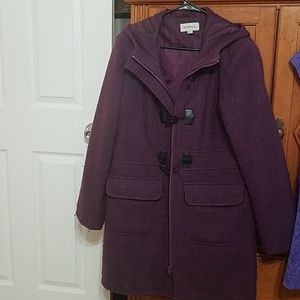 Purple winter lined jacket